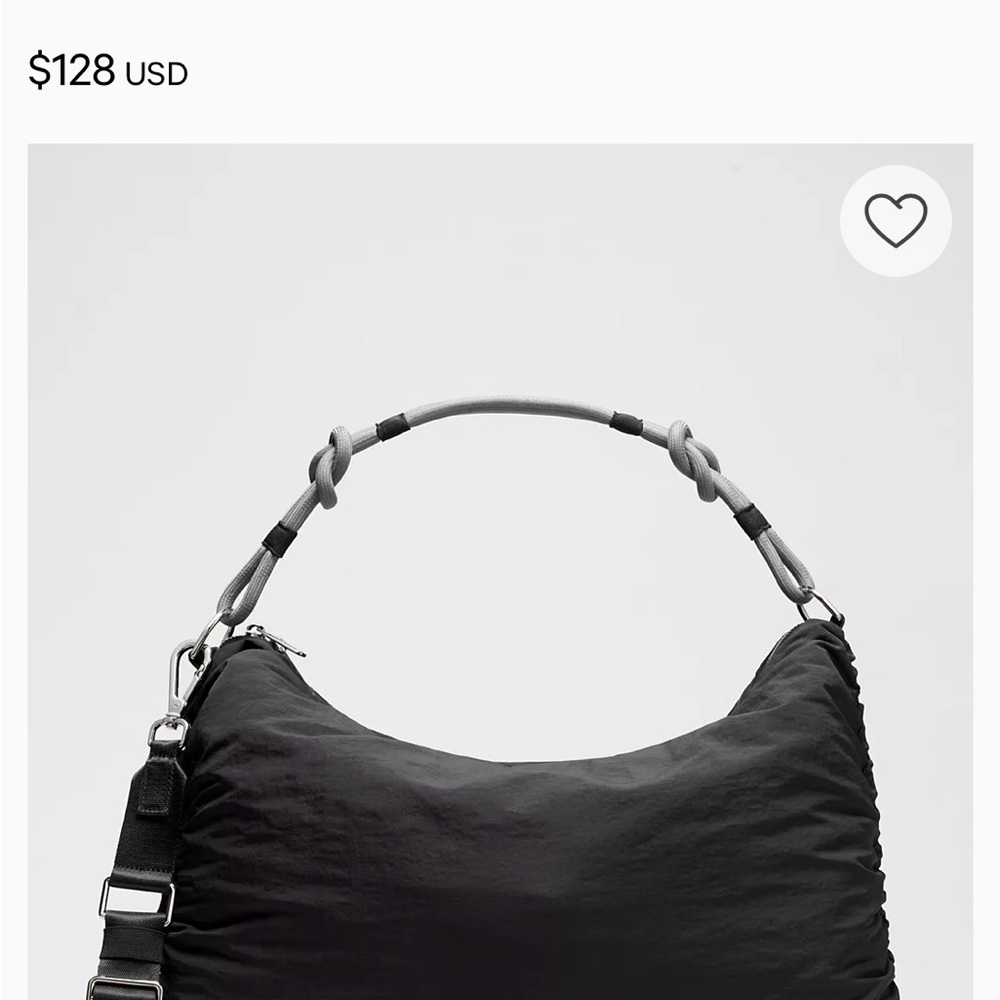 lululemon athletica Black and Gray Tote